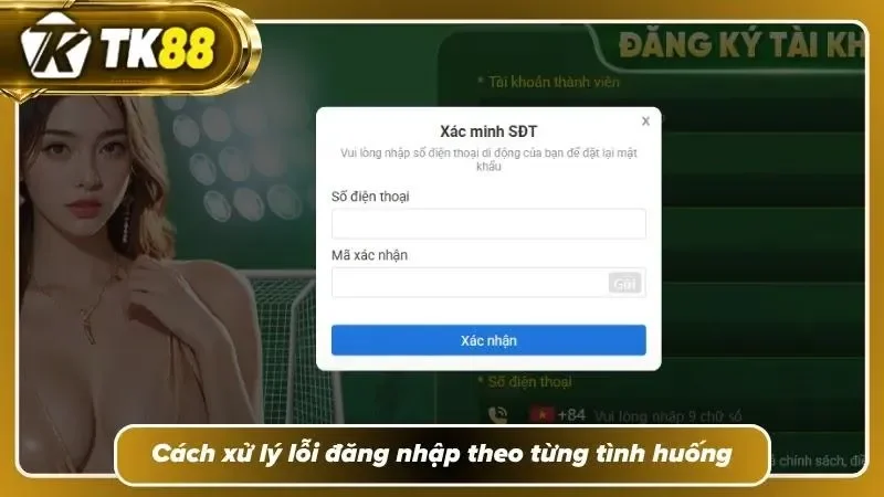 Quy trình khắc phục đơn giản được trình bày theo từng trường hợp